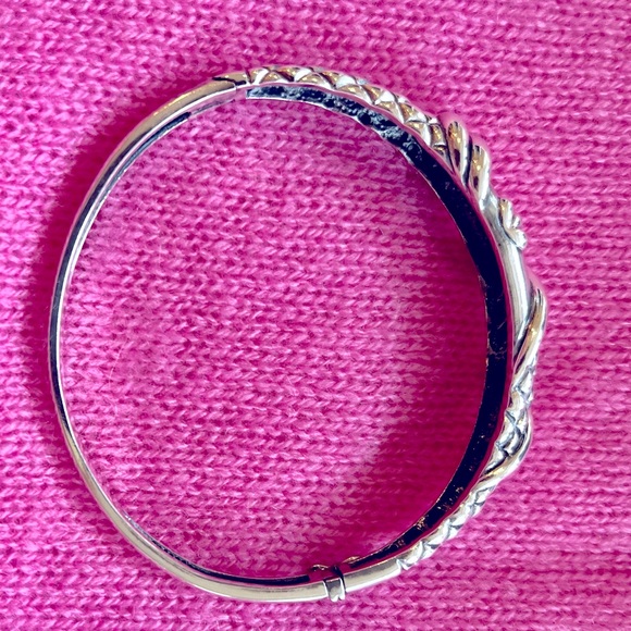 Vintage 925 Sterling Bangle Bracelet - Picture 12 of 16